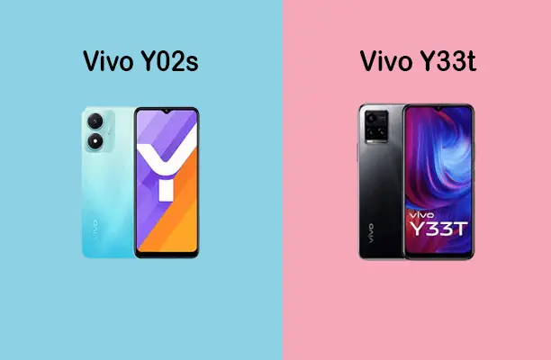 Comparison of Vivo Y02s vs Vivo Y33t